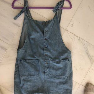 Urban Outfitters BDG chambray romper w/ tie straps